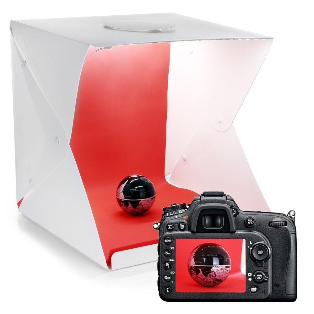 Medium 30X30X30Cm Portable Photo Tent With 1 Adjustable Led Strip Lights And 4 Backdrops ( Black,White,Green,Red ) - image 3