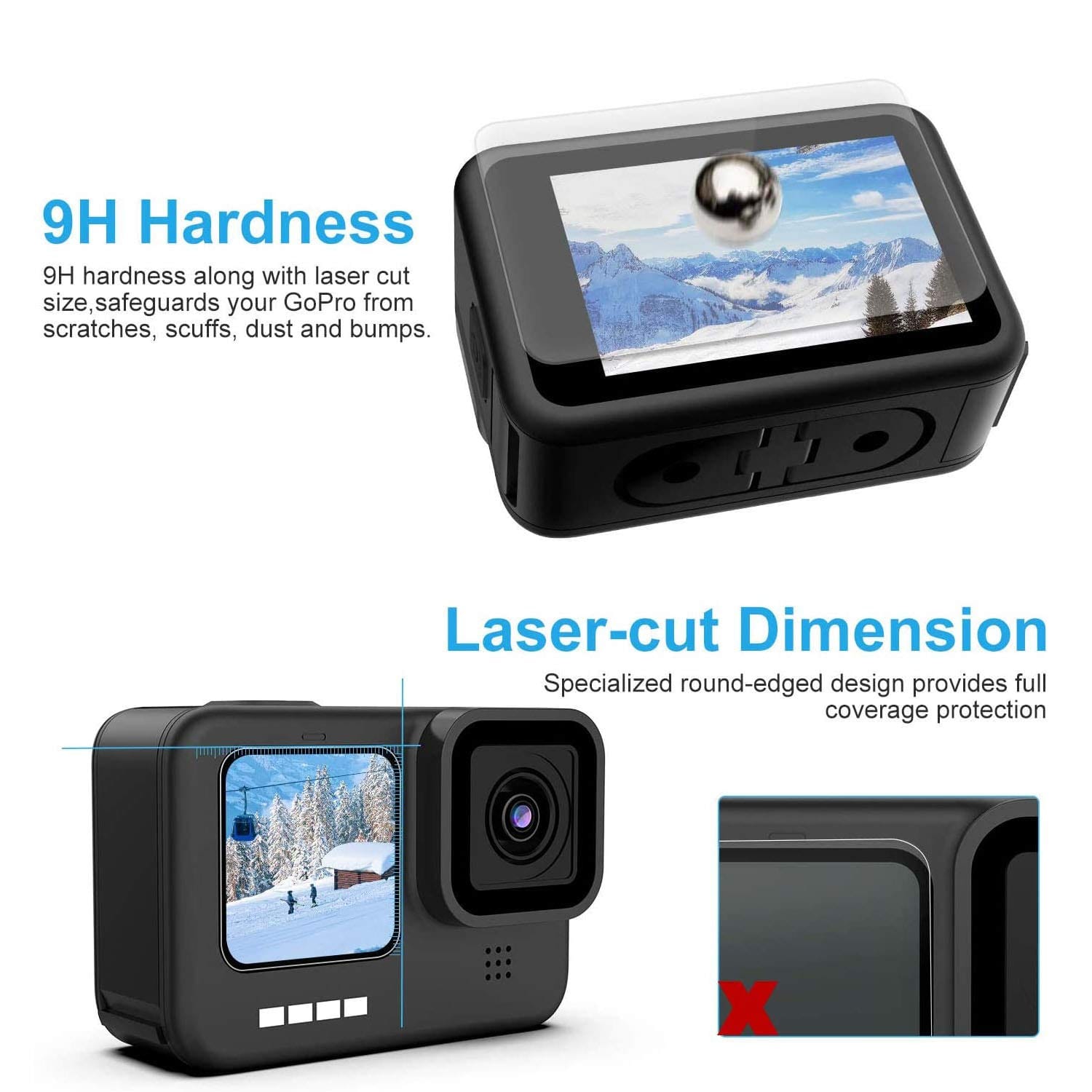 Tempered Glass Screen Protector for GoPro Hero 8 Black - image 2