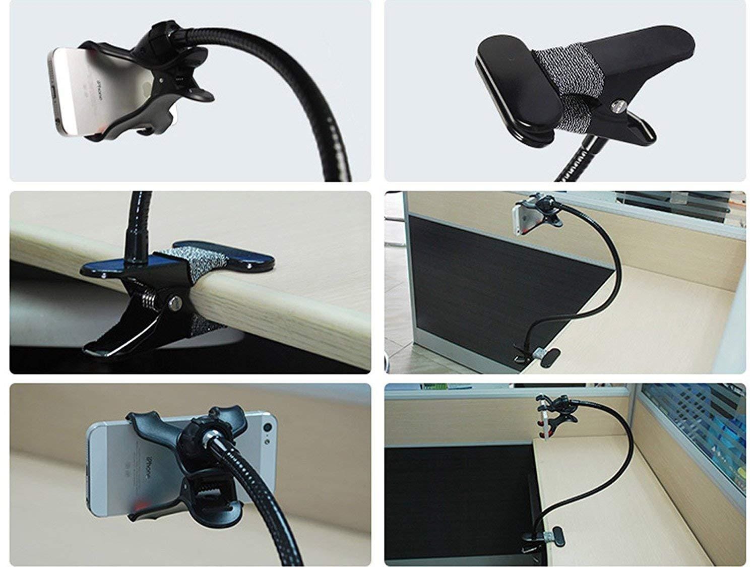 Metal Phone Holder Premium Upgraded Universal Lazy Flexible Long Arm Mobile Holder Stand - image 2