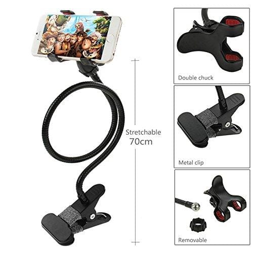 Metal Phone Holder Premium Upgraded Universal Lazy Flexible Long Arm Mobile Holder Stand - image 3