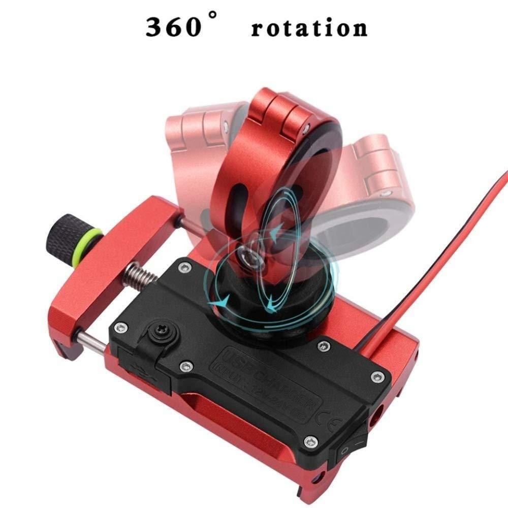 Phone And Go Pro Holder With Usb Charger 12-24V And 2.5A Motorbike Bracket Waterproof And Aluminum - image 2