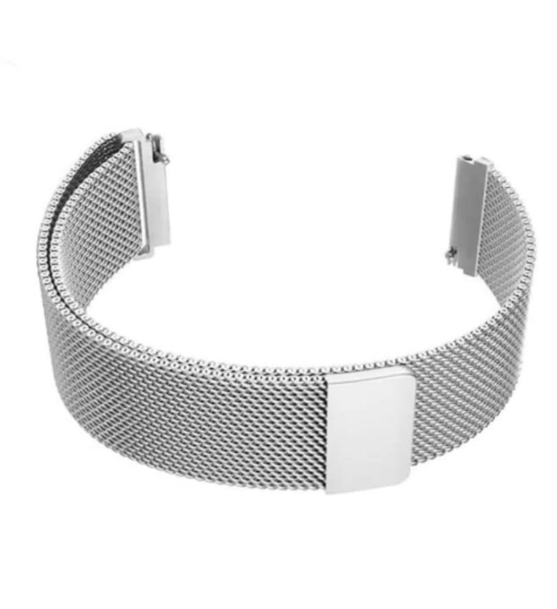 20mm Stainless Steel Magnetic Band Compatible with Smart Watch -Silver - image 2
