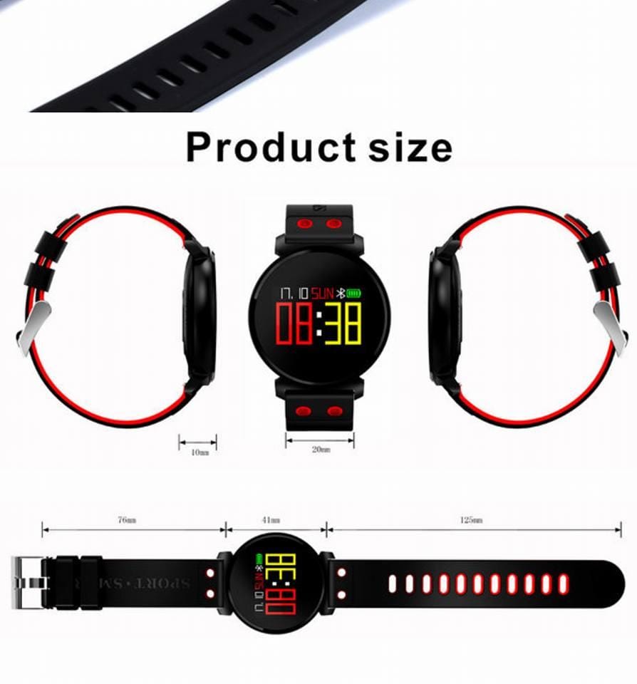K2 Smart Band Smart Bracelet Smart Watch Heart Rate Blood Oxygen Pressure Sleep Monitor Intelligent Reminder Sports Tracker Call Reject Messages Color Screen Anti-Lost - image 4