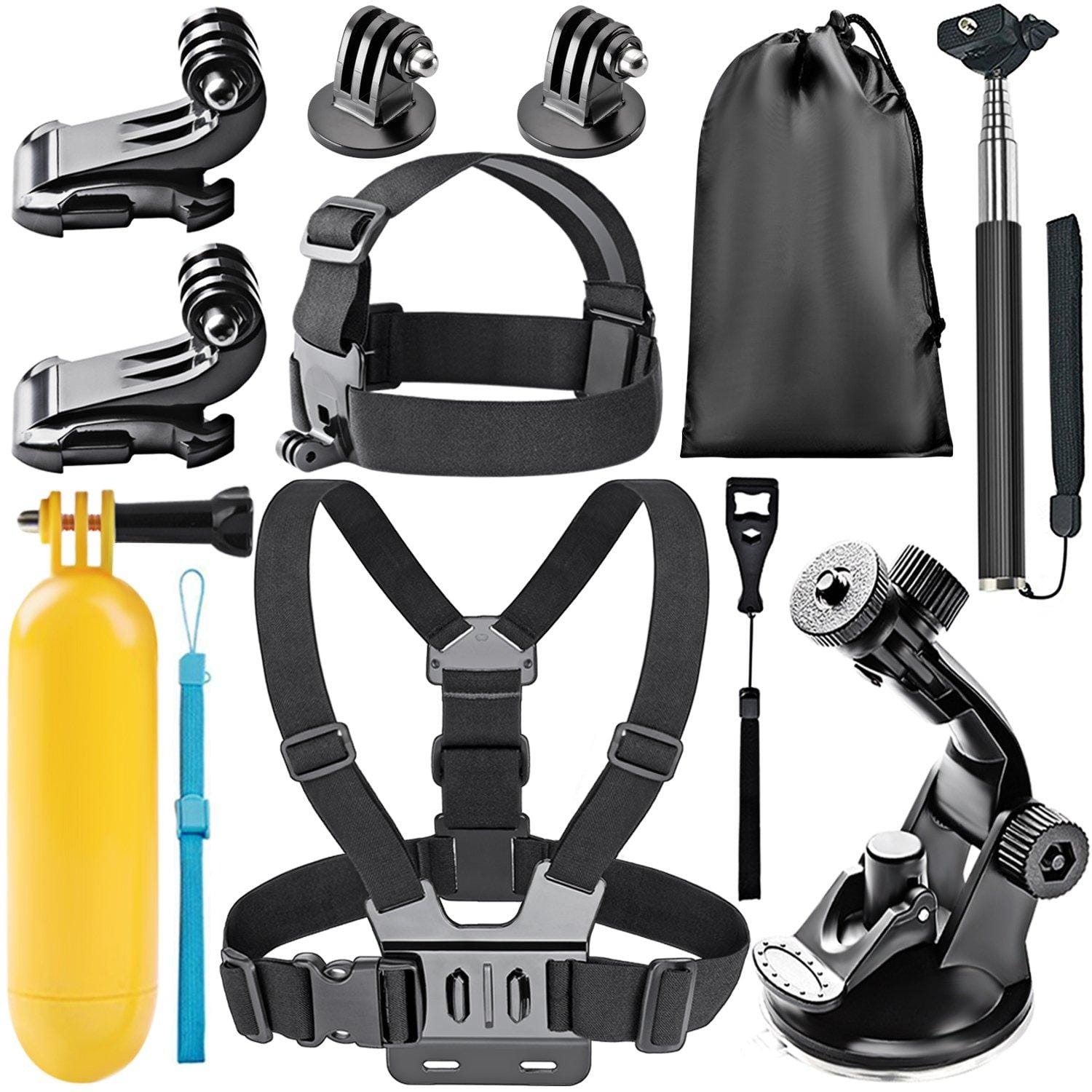 8-In-1 Action Camera Accessory Kit Set For Gopro Hero 1/2/3/3+/4/5/6/7, Hero 4/5 Session, Sj4000/5000 Sports Camera - image 1