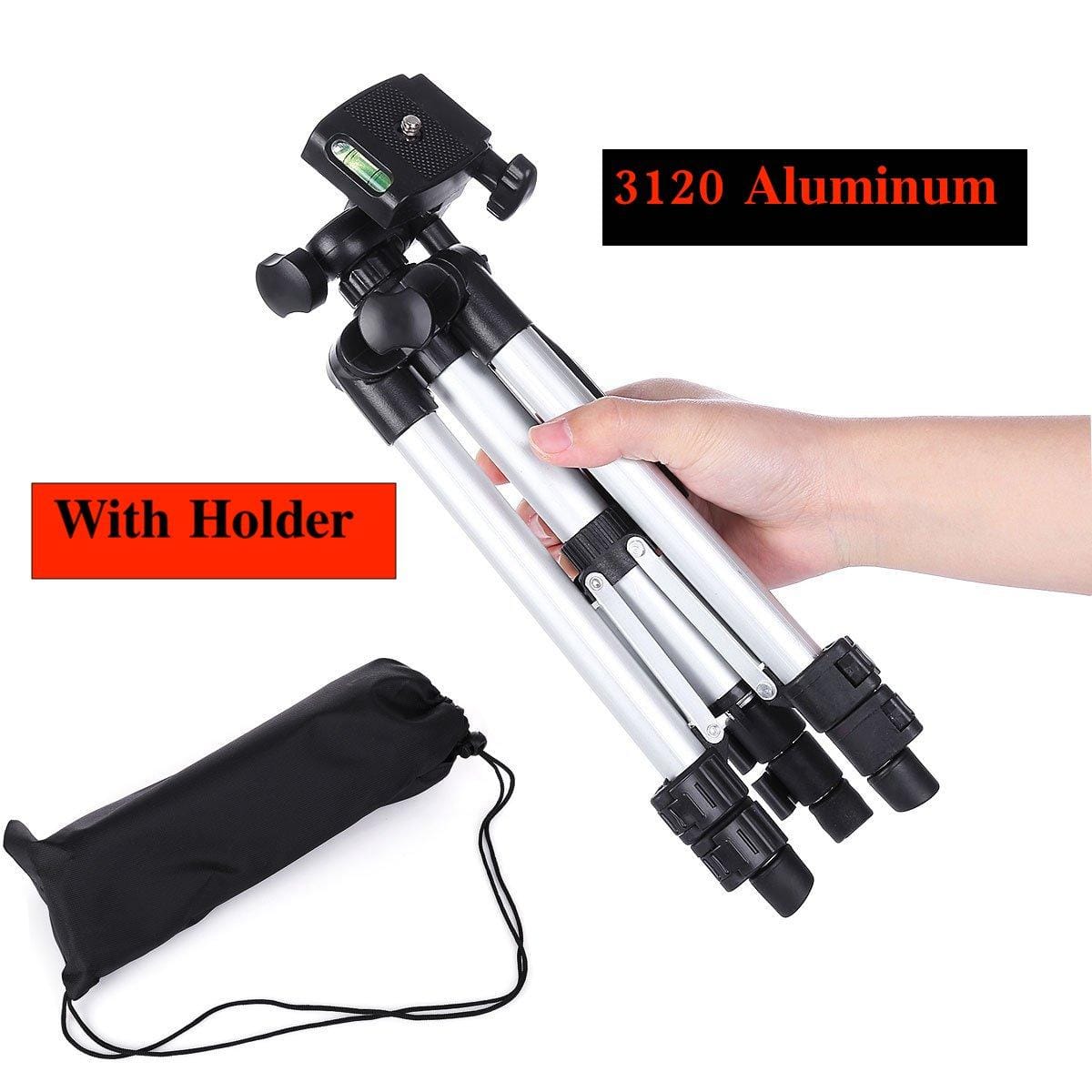 3120 Aluminum Lightweight Tripod Max height 1.97ft,Min length 0.94ft With Bag and Mobile Holder - image 1