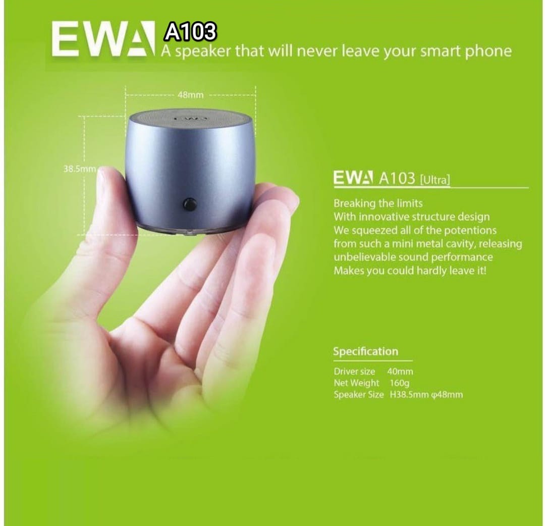 EWA A103 Extra Small Portable Bluetooth Speaker High Bass with Carry Bag - image 1