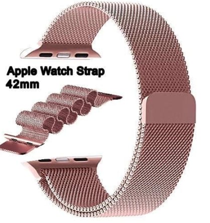 I-Watch Milanese Loop Adjustable Magnetic Strap For 42Mm ( Rose Gold ) - image 1