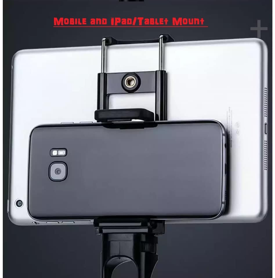 Clip Holder Bracket 360 Degree Vertical Camera Stand With 2 Side Clips Clamp For Mobile/Tablet/Smartphone - image 1