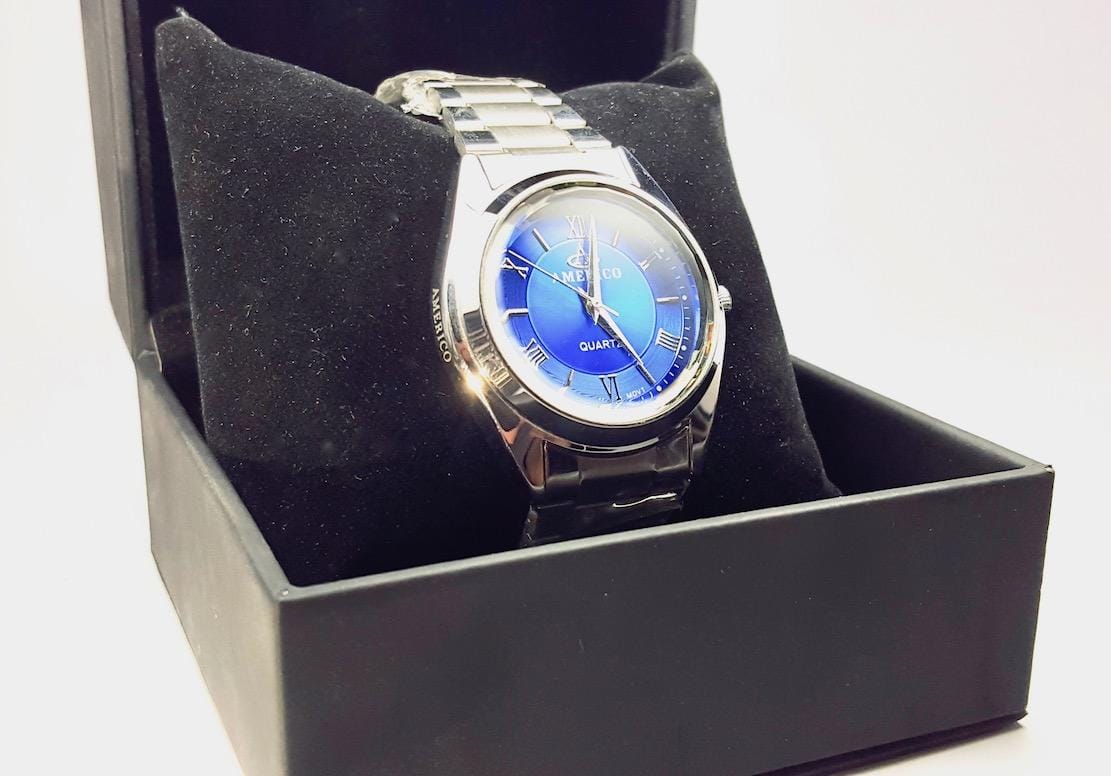 Americo Watch Steel Color Blue dial white for Women - image 1