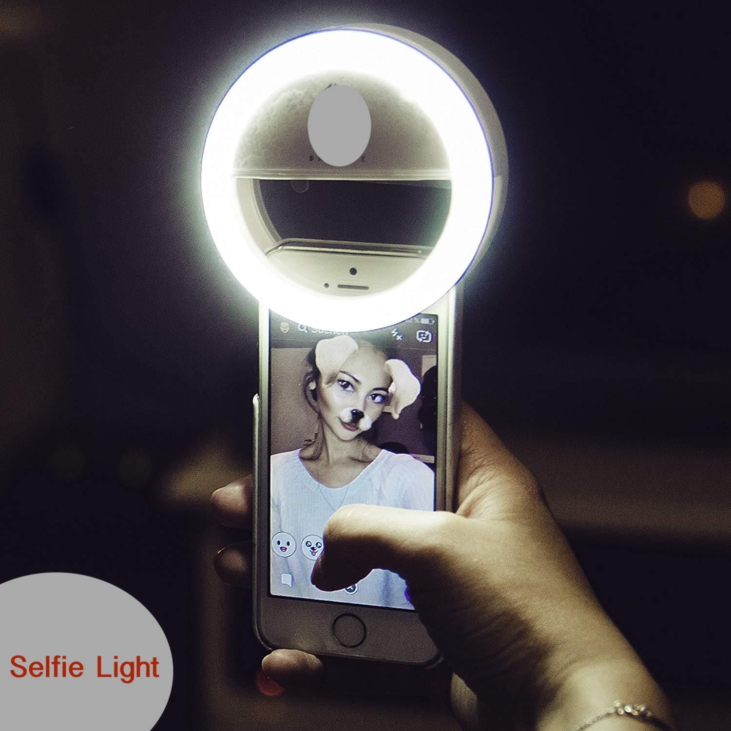 Ring Light LED 3-level Adjustable Brightness Night Lighting LED Light for Mobile - image 1