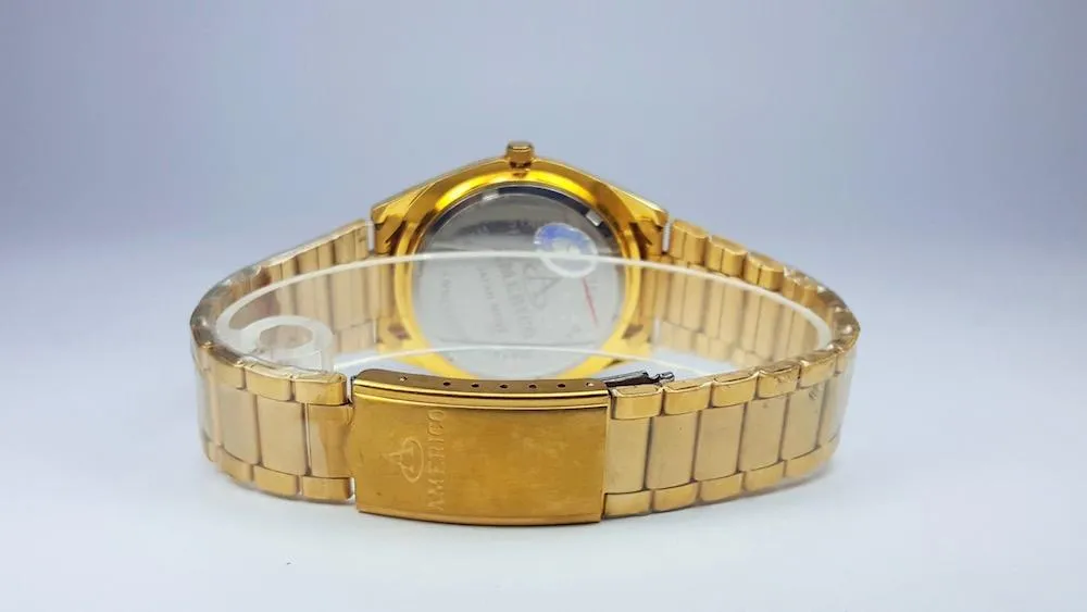 Americo Watch Gold Color Gold Dial White For Women - image 2