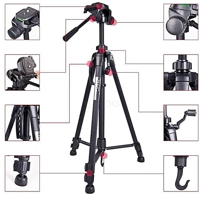 Pro Universal Tripod Stand Ball Head Kit For Canon Nikon Camera Camcorder - image 1