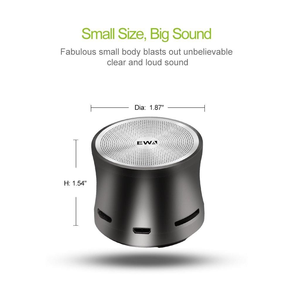 EWA A109 Mini Bluetooth Speaker With Bass Radiator, Enhanced Impactive Bass, Tiny Speaker Louder Volume - image 4
