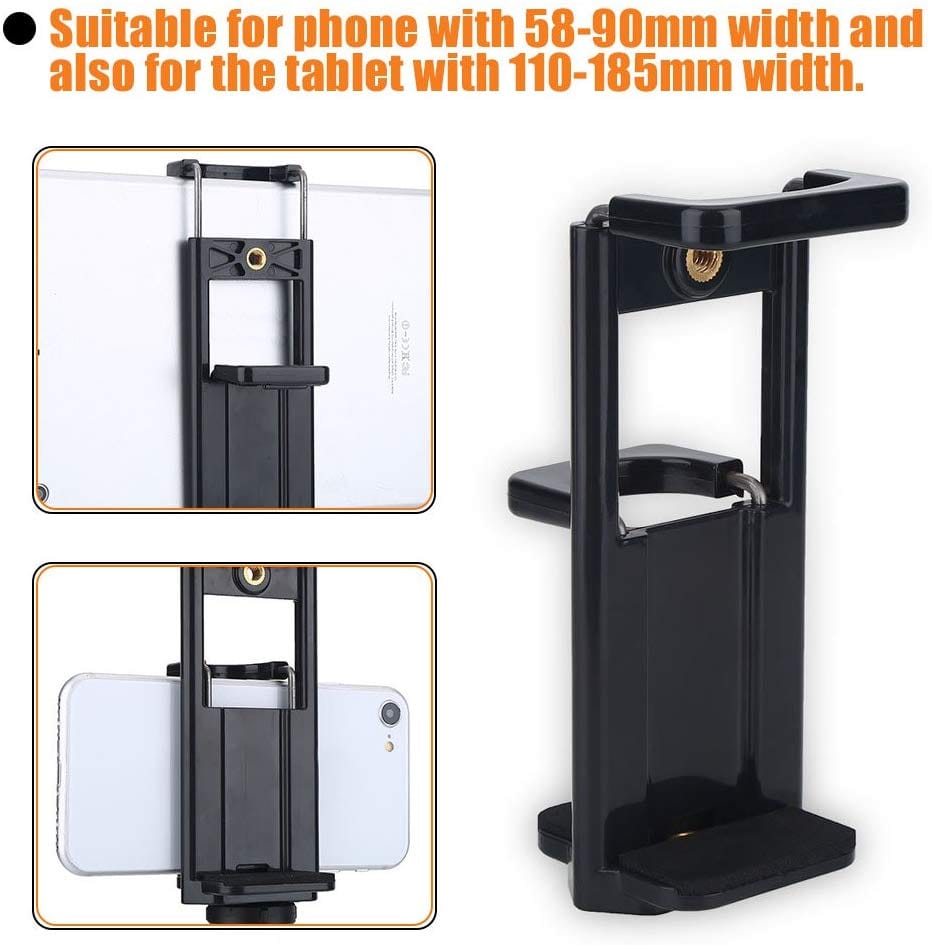 Clip Holder Bracket 360 Degree Vertical Camera Stand With 2 Side Clips Clamp For Mobile/Tablet/Smartphone - image 2