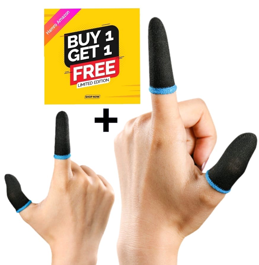 PUBG Finger Sleeves Anti Slip Sweatproof High Sensitivity Gaming Accessories Buy 1 Get 1 Free - image 1
