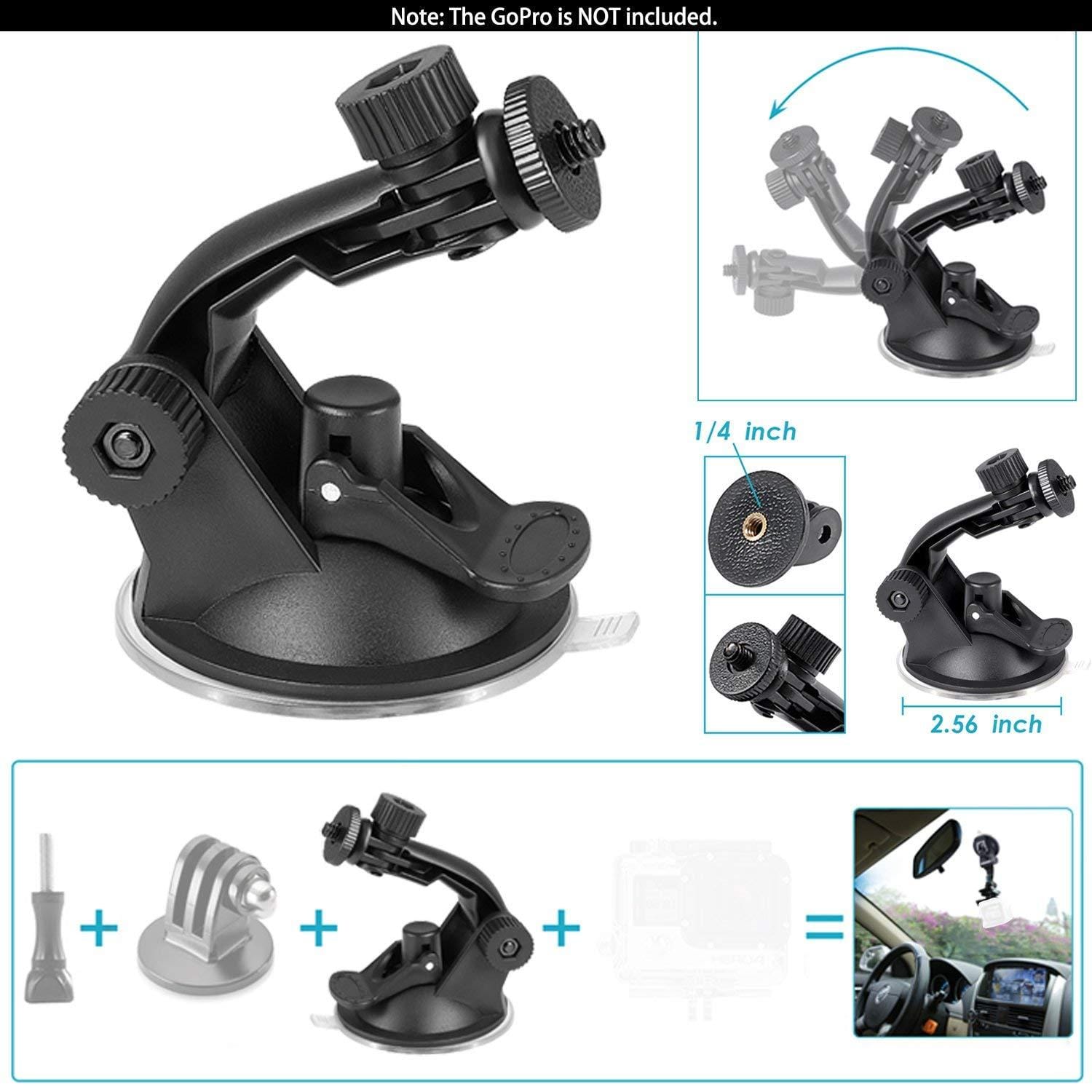 8-In-1 Action Camera Accessory Kit Set For Gopro Hero 1/2/3/3+/4/5/6/7, Hero 4/5 Session, Sj4000/5000 Sports Camera - image 2