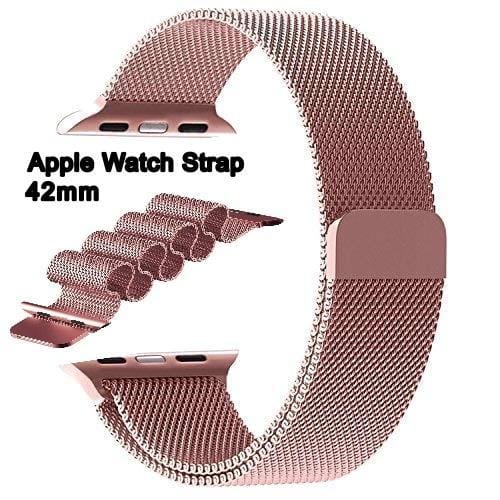 I-Watch Milanese Loop Adjustable Magnetic Strap For 42Mm ( Rose Gold ) - image 3