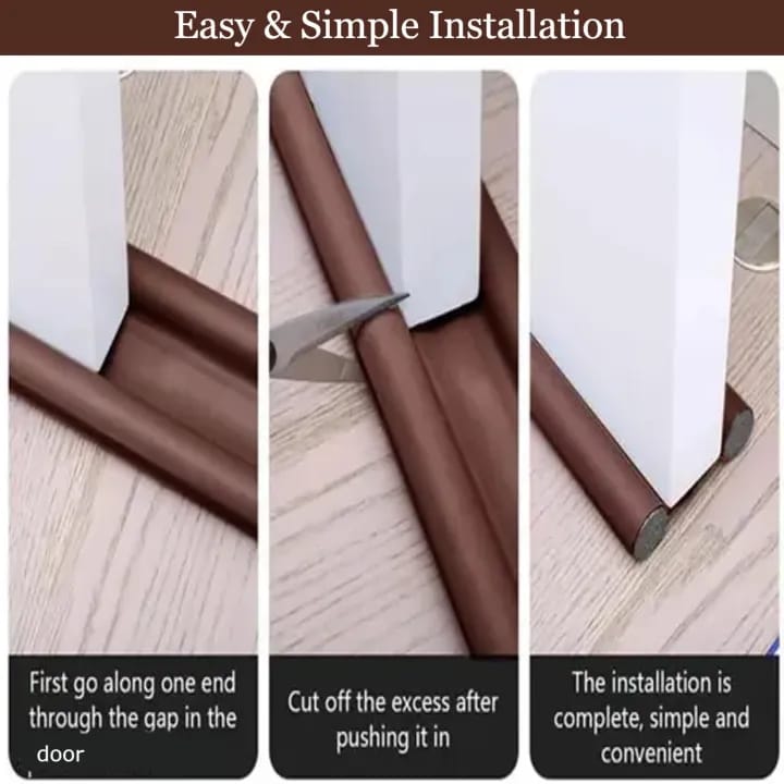 5 pcs Door Guard Gap Filler, 39 inch length each, Sound-Proof, Noise Reducing, Energy Saving, Brown - image 5