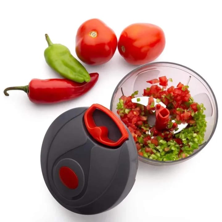 Manual Handy Quick Food Chopper Multi-Functional Vegetable Chopper with Stainless Steel Blades - image 1