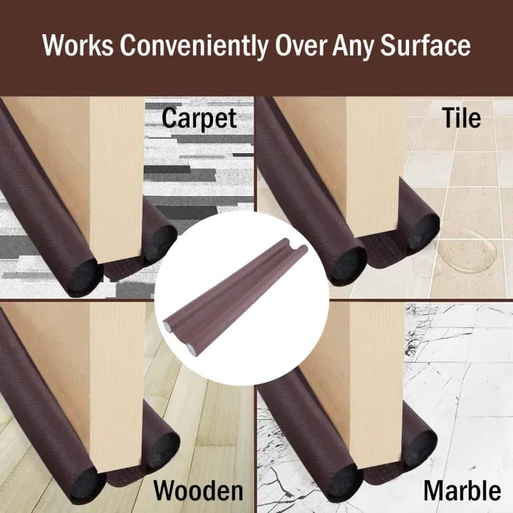 Door Guard Gap Filler, 39 inch, Sound-Proof, Noise Reducing, Energy Saving, Brown - image 4