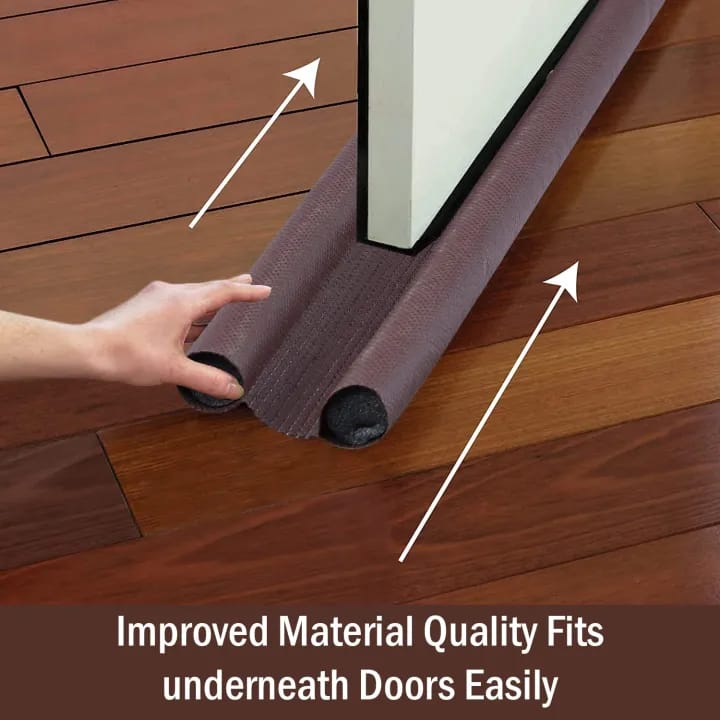 Door Guard Gap Filler, 39 inch, Sound-Proof, Noise Reducing, Energy Saving, Brown - image 2