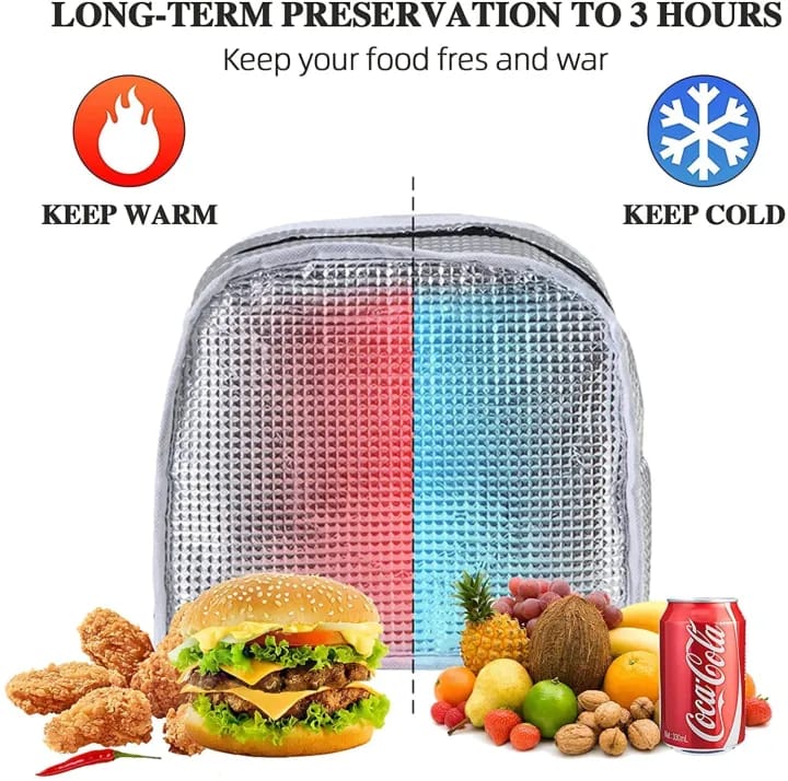 Insulated Lunch Bag Leakproof Wide Open Tote Bag for Women Cooler Bag Lunch Box Container for Girls Men Children Outdoor Travel Work Picnic School - image 4