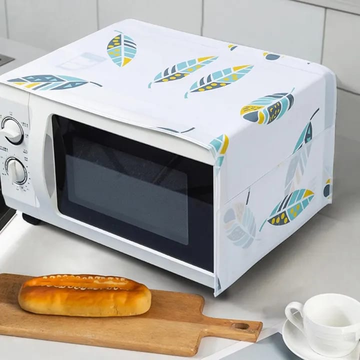 Microwave Dust Cover Microwave Oven Dust Proof Cover Multi-Purpose Microwave Oven Top Cover Microwave Oven Hood Kitchen Accessories - image 2
