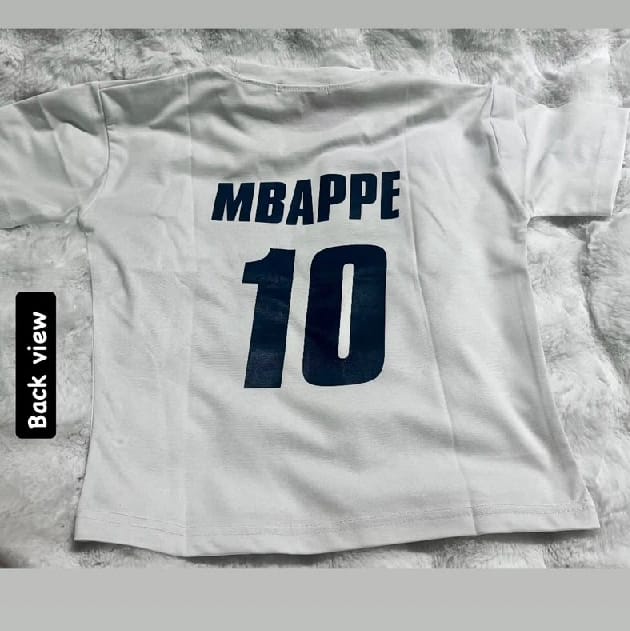 Customized France Mbappe Rhinestones Female White Crop Tee - image 2