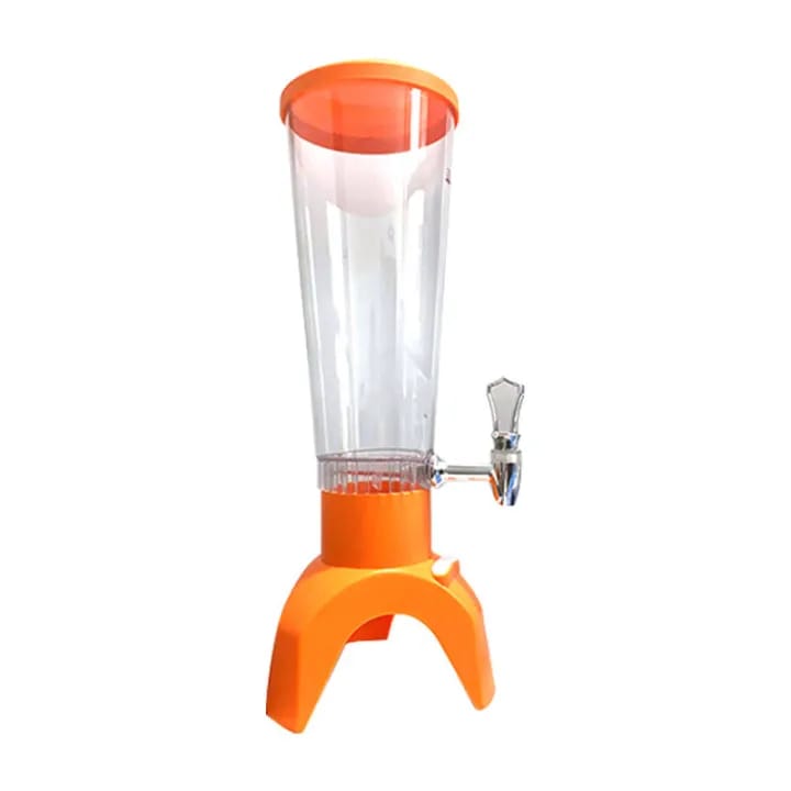 3L Beer Tower Dispenser with Colorful LED Light Beer Beverage Dispenser for Pub Party - image 4