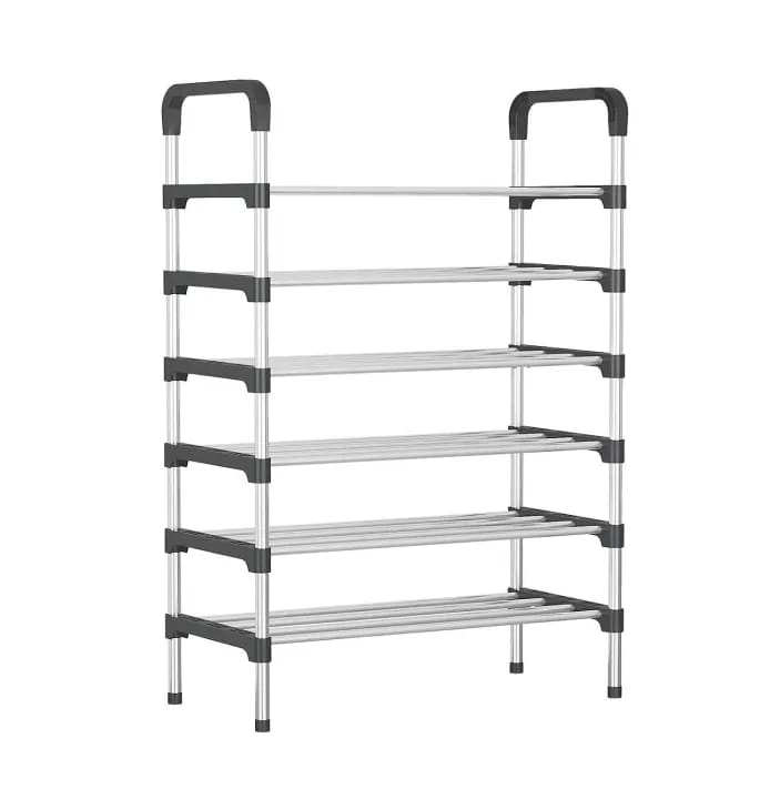 6 Layer Stainless Steel Shoe Rack , Shoe Rack , Shoes Storage Rack for Home - image 2