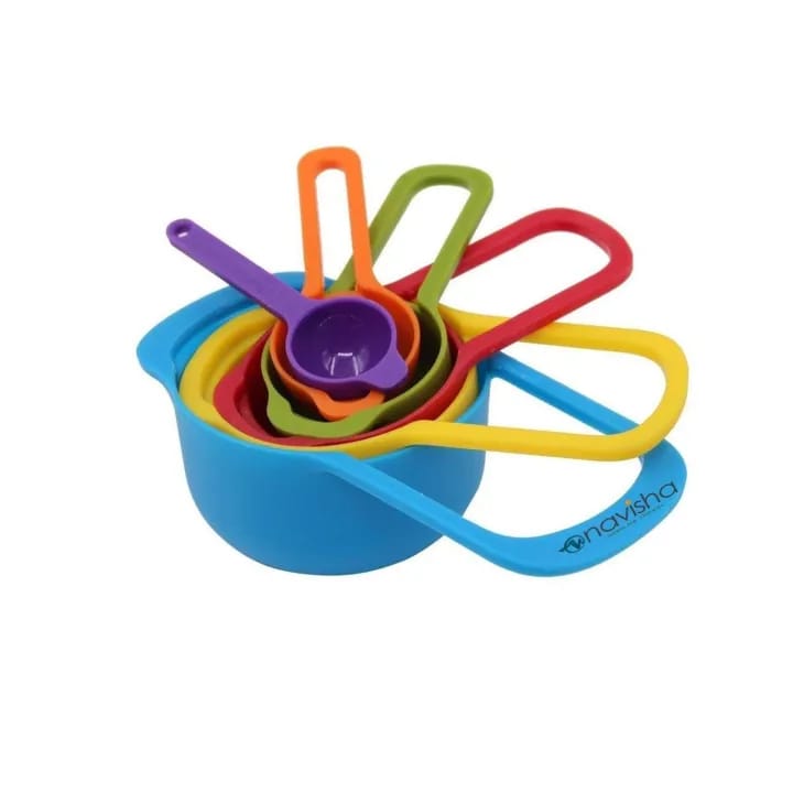 Pack Of 6 Baking Tool Measuring Cup Measuring Spoon Set | Colorful Plastic Baking Measuring Spoons - image 5