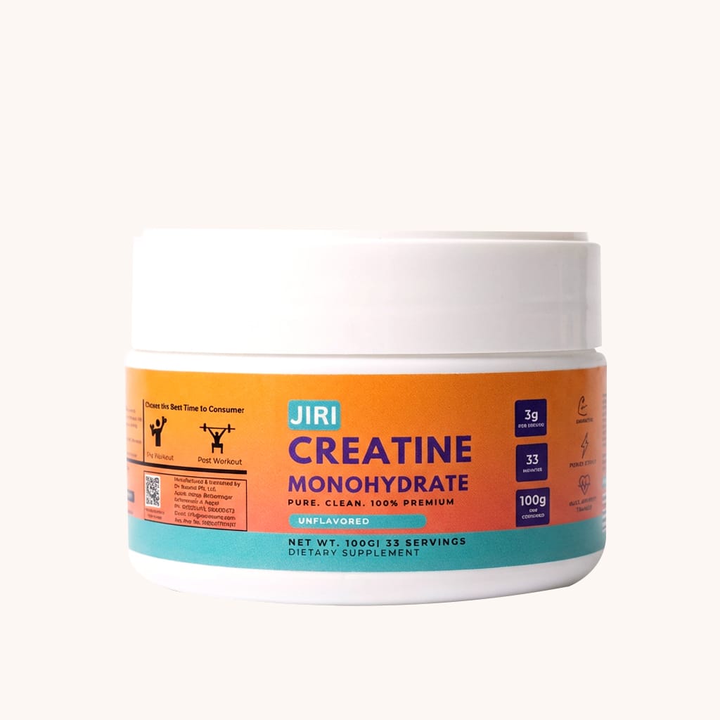 Jiri Nutrition Creatine Monohydrate, Unflavored, 100g - image 1