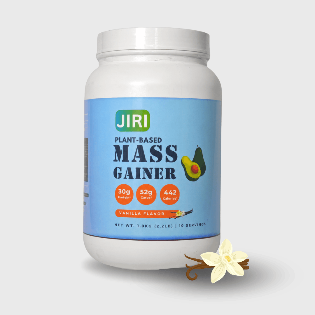Jiri Nutrition Mass Gainer Plant-Based 1kg, Vanilla Flavor - image 1