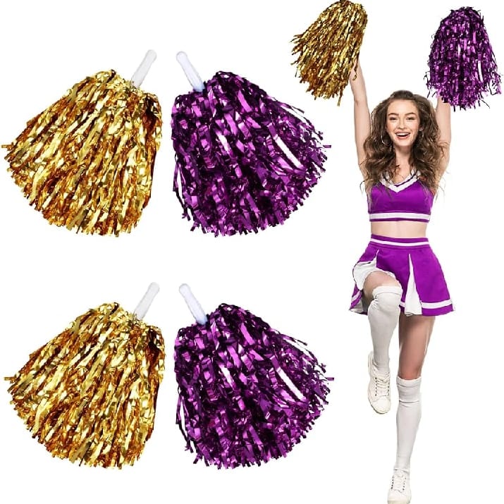 Sajha24 Pom Poms For Children, For Party, Dance Sports Team Spirit Cheering With Different Color - image 1