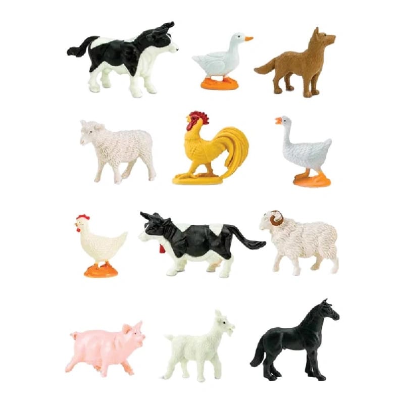 Sajha24 Domestic Animal Toy Set For Kids Pack Of 8 Pieces - image 1