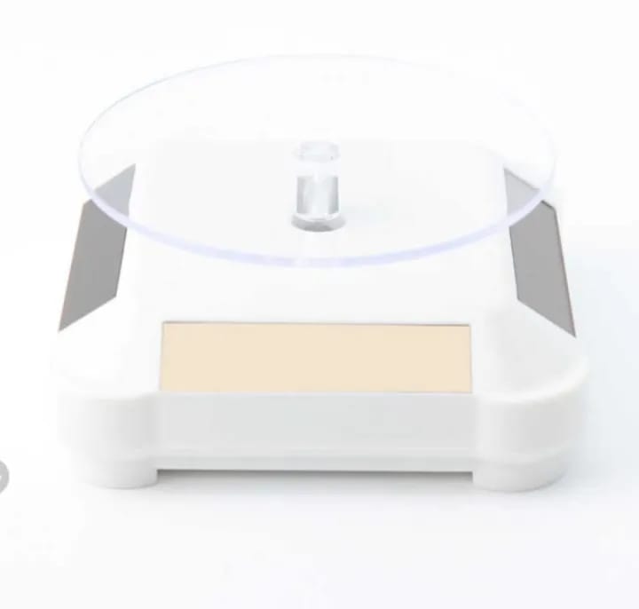 Solar Powered Rotating Jewellery Ring Bracelet Mobile Phone Watch Display Stand | Auto Rotating Jewellery Display Stand - image 5