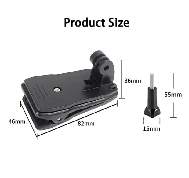 Go Pro Backpack Strap Mount, Adjustable Camera Shoulder Mount for GoPro And Action Camera - image 5