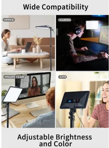 Jmary 17inch Streaming Recording Video Conferencing Panel Studio Soft Light - image 3