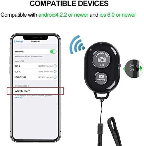 Selfie Bluetooth Remote For Smart Phone -Mobile - image 3