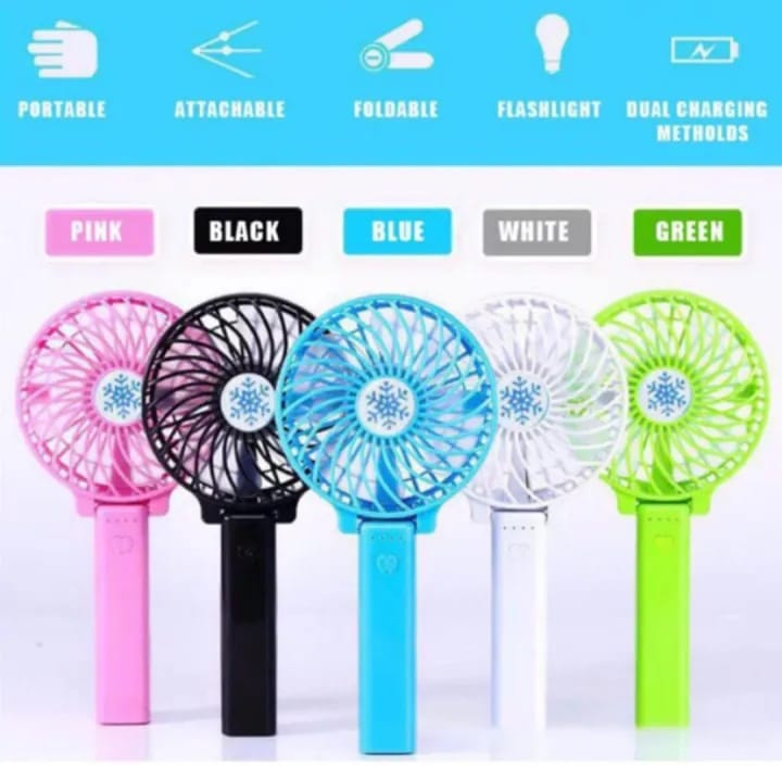 Mini Handy Foldable Portable Cooling Fan With Usb Rechargeable - image 3