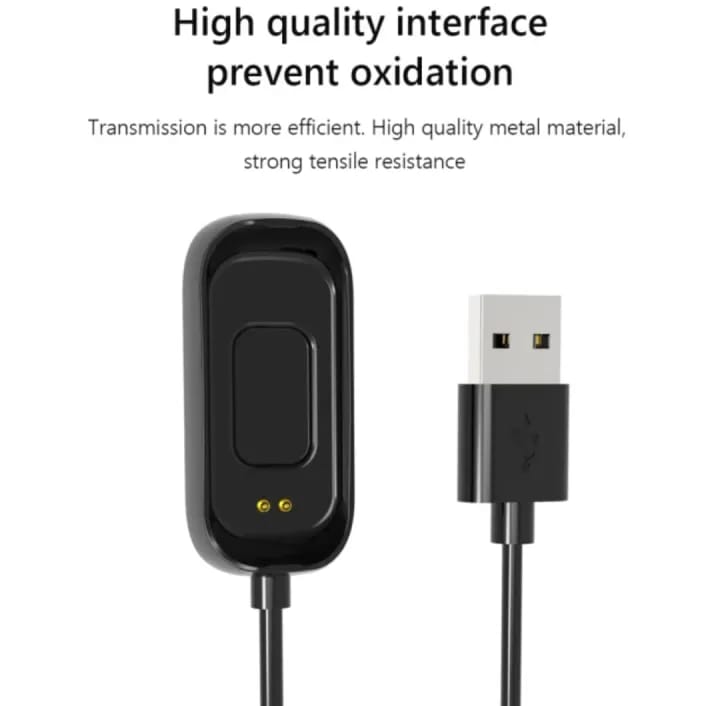 USB Charging Cable Adapter for OnePlus Smart Band-Black - image 3