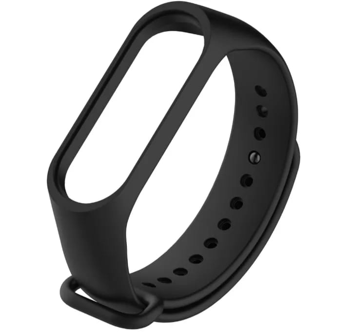 Buy 1 Get 1 Free MiBand 3 and 4 Silicone Strap ( Black + Grey ) - image 4