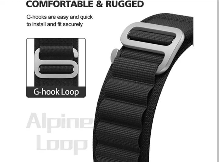 22mm Alpine Loop Band Compatible Sport Strap with Metal G‑Hook Replacement Wristband - image 4