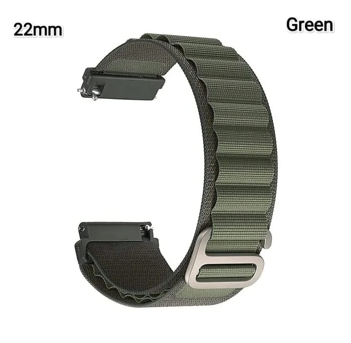 22mm Alpine Loop Band Compatible Sport Strap with Metal G‑Hook Replacement Wristband - image 1