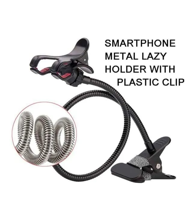 Metal Lazy Stand 360 Degree Adjustment Metal Mount for Smart Phone Mobile - image 3