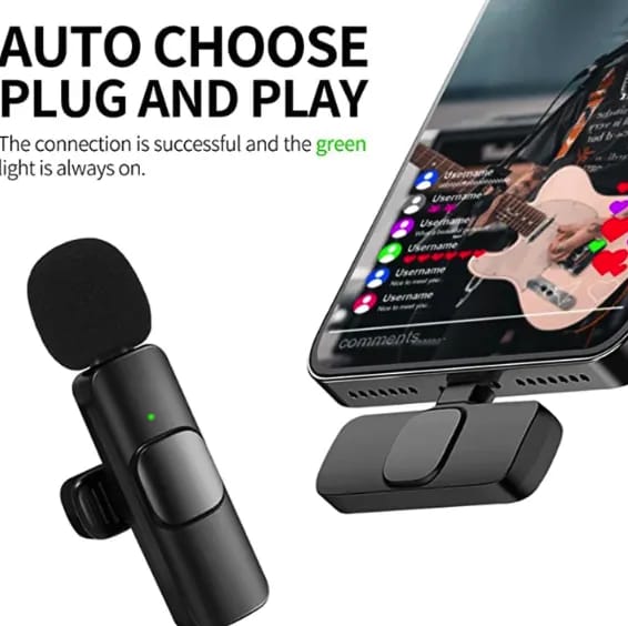 Wireless Lavalier Microphone,Compatible Type C Microphone for Recording, YouTube, TikTok, Facebook Live Stream - image 4