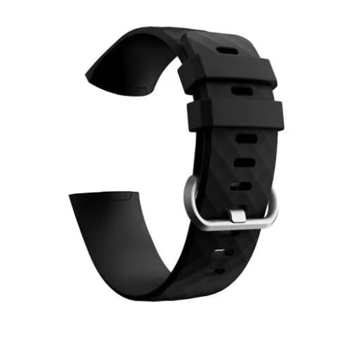 Silicone Strap Band For Fitbit Charge 4 -Black - image 3