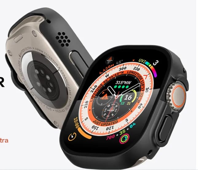 Hard PC Case Compatible with Apple Watch Ultra 49mm with 9H Tempered Glass Screen Protector, Full Coverage - image 5