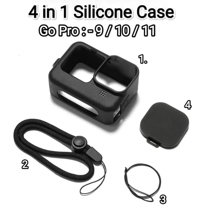Protective Silicone Cover for GoPro Hero 11 Black with lens Cap - image 2