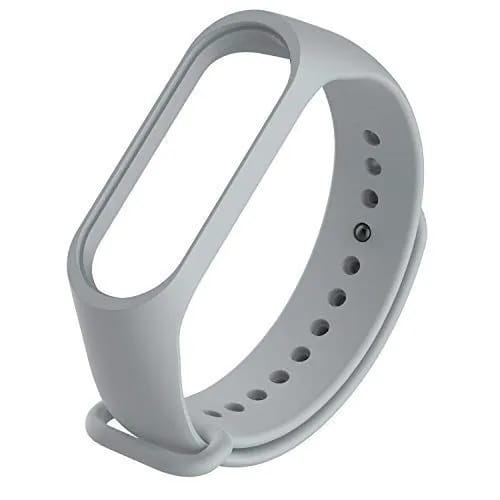 Straps For Xiaomi Mi Band 4 Replacement Silicone ( Grey ) - image 2
